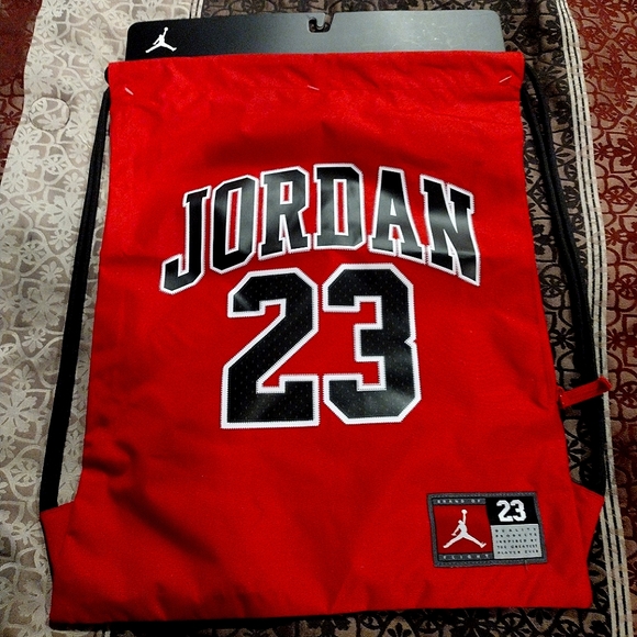 Michael Jordan Other - Jordan backpack draw strings and side zipper NWT
